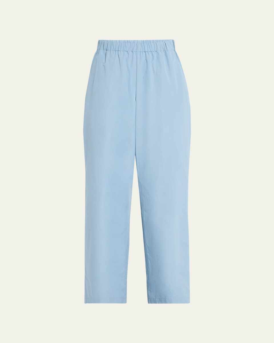 Riverside Wide-Leg Organic Cotton Poplin Pants
